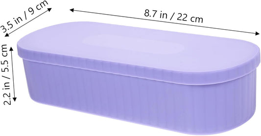 Box Brush Cleaning Container Makeup Brush Storage Holder Pp Brush Cleaner Make up Cosmetics Brush Cleaning Tool Purple
